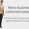 Mens business cashmere sweater