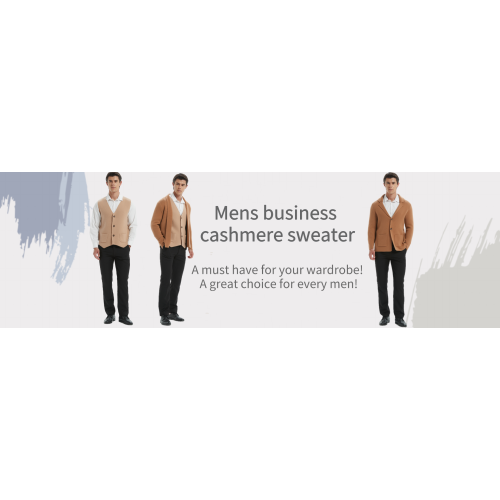 Mens business cashmere sweater