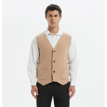 OEM mens business cashmere sweater vest wholesale from Chinese manufacturer