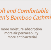 Soft and comfortable women's bamboo cashmere