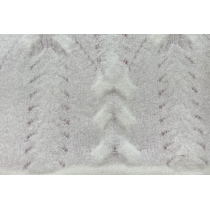 Knitted New Pattern in Moahir Blend White Yarn with new Design