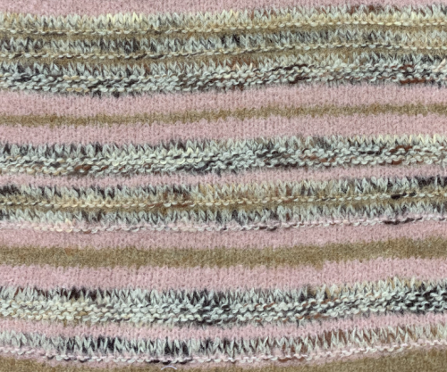 Knitted Pure Cashmere Pattern with new Stripes Design