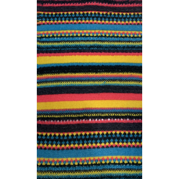 Knitted Cashmere Pattern in pure Cashmere Yarn with new Stripes Design