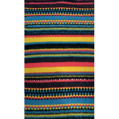 Knitted Cashmere Pattern in pure Cashmere Yarn with new Stripes Design