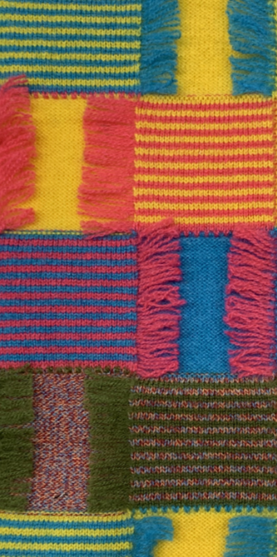 Knitted Colorful Cashmere Pattern in 100% Cashmere Yarn with new Design