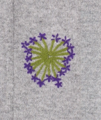 ODM new design women 100% pure cashmere cardigan with hand embroidery China vendor