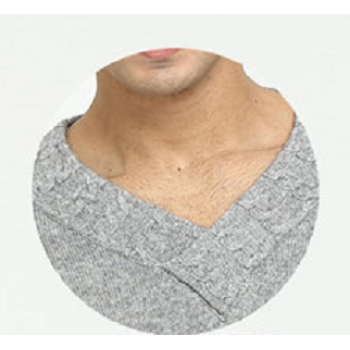 Wholesale men's pure cashmere vneck knitwear with full cable knit for fall winter China supplier