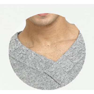 Wholesale men's pure cashmere vneck knitwear with full cable knit for fall winter China supplier