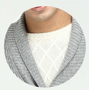 men's pure cashmere cardigan knitwear