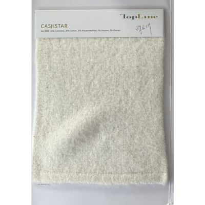 sustainable luxury 56%cashmere 28%cotton 12%polyamide fiber 2%sequins 2%elastan fancy yarn