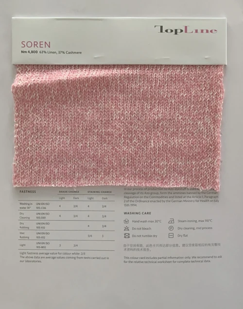 Sustainable Luxury 63%Linen 37%Cashmere Fancy Yarn