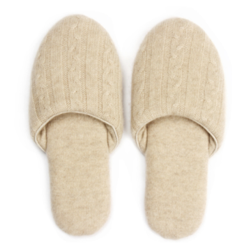 wholesale high-end lounge non-slip luxury fine wool cashmere slippers