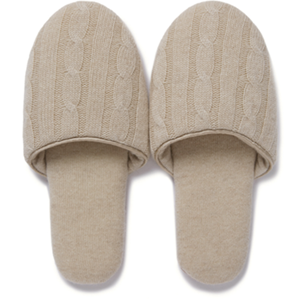 wholesale high-end lounge non-slip luxury fine wool cashmere slippers odm