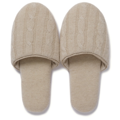 wholesale high-end lounge non-slip luxury fine wool cashmere slippers odm