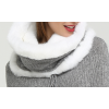 Wholesale Fashion High Quality Women Cashmere Poncho with Fur Collar