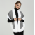 Wholesale New Fashion High Quality Women Cashmere Poncho with Fur Collar