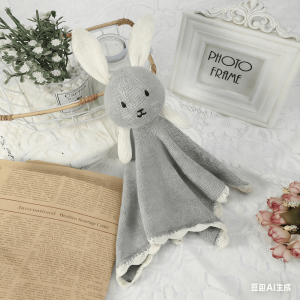 Wholesale high-quality cashmere blend knitted hand towel and toys for babies