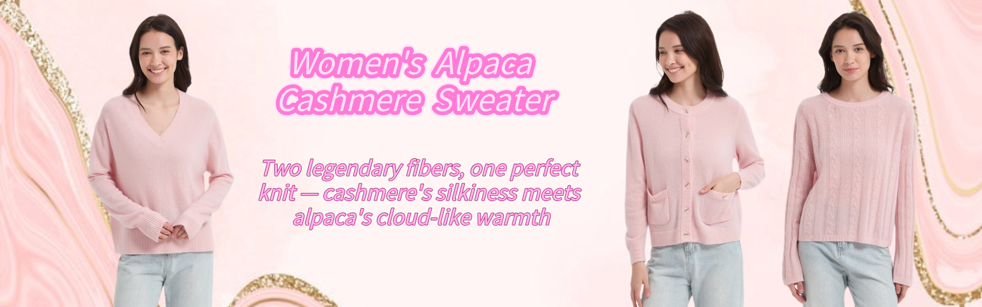 Women's Alpaca Cashmere Sweater