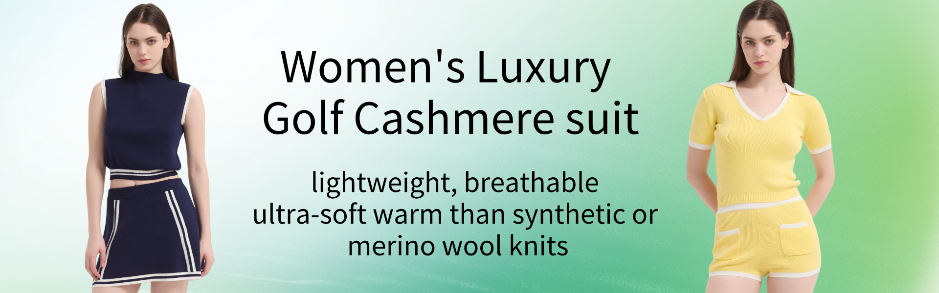Women's Golf Cashmere Sweater