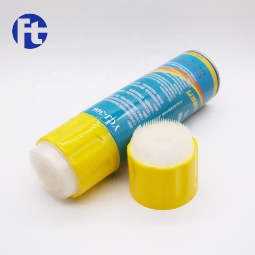 Factory direct PP cap/aerosol can cover with brush 52mm 65mm