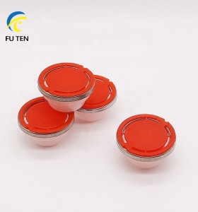 Red color plastic oil cap,flexspout closure with round metal ring