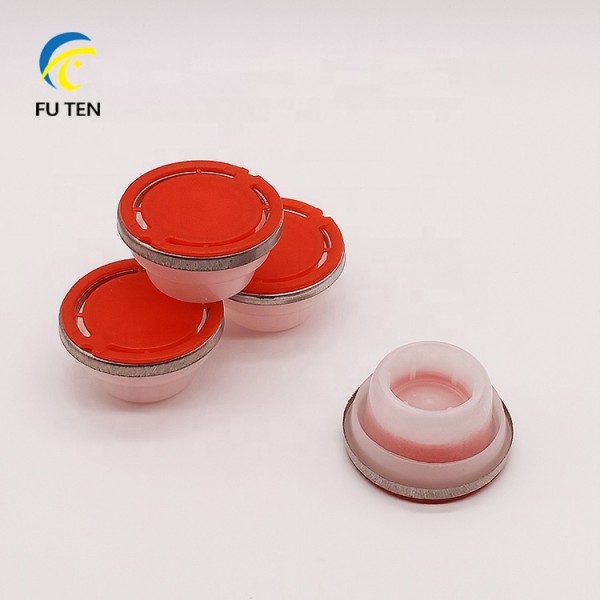 Factory wholesale 42mm Plastic cap flexible spout with metal ring oil can flexspout