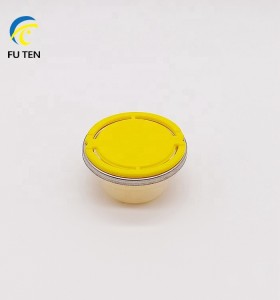 42mm Plastic PP PE spout and cap bottle screw closures with gold circle ring