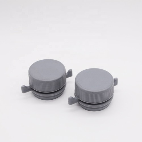 Plastic snap on screw cap/twist off spout and cap for 4L round oil paint can