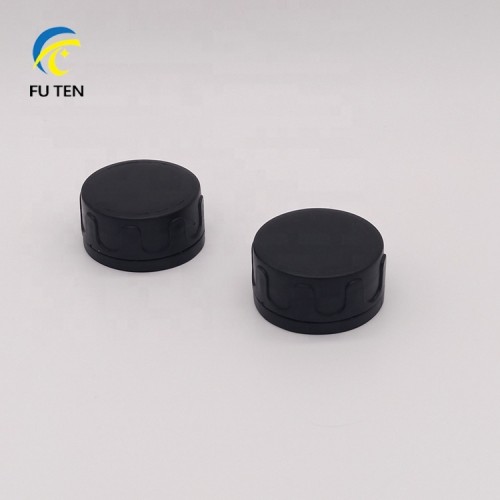 machine oil tin can cap,round black plastic cap