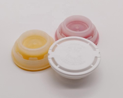 Colorful 57mm Xylene liquid container cap/metal oil lubricant tin can screw cap plastic