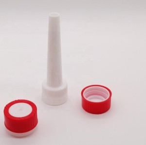 China manufacturer 25.4mm 32mm plastic cap for aerosol tin can child security plastic screw closure