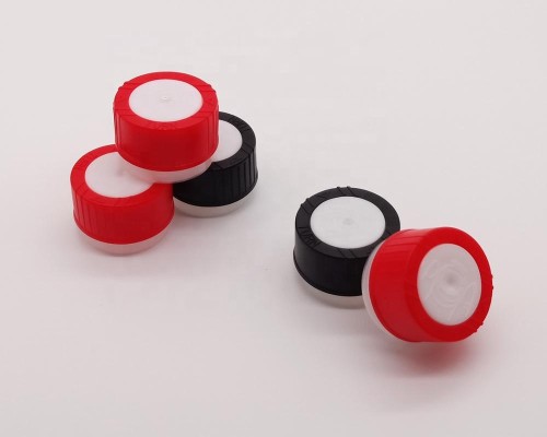 Multi-color plastic screw lids for round metal can