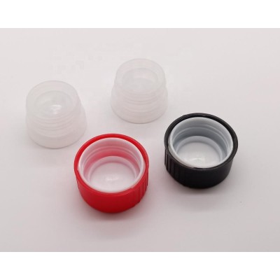 Free sample plastic PE cap,funnel for aerosol can/round metal tin bottle caps wholesale