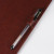 Portapapeles de papel de cuero marrón PU con soporte para bolígrafo