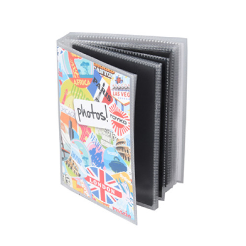Custom Colored Cover 24 Clear Sheets 48 Inner Pages 48 Pockets PP Plastic Photo Album In Stock