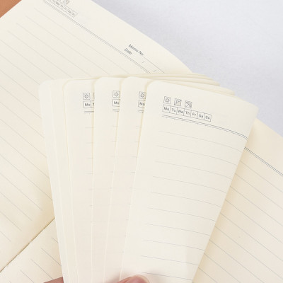 A5 Red Faux Leather Hard Cover Notebook with Magnet Closure