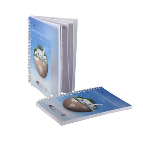 Custom Printed PP Cover Spiral Notebook