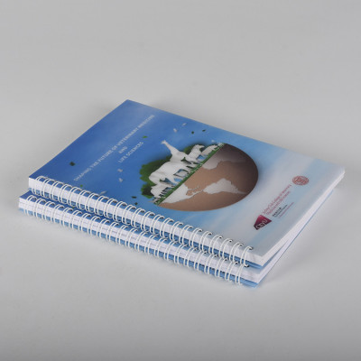 Custom Printed PP Cover Spiral Notebook