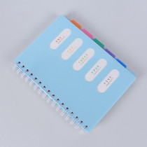 Custom Printed PP Cover Spiral Notebook with Index Pages