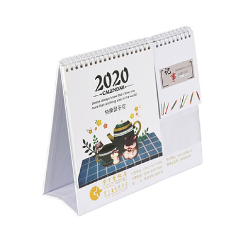 Customzized 2020 Table Calendar with Memo Pad