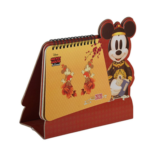 Cute Mouse Shaped New Year Monthly Desktop Calendarr