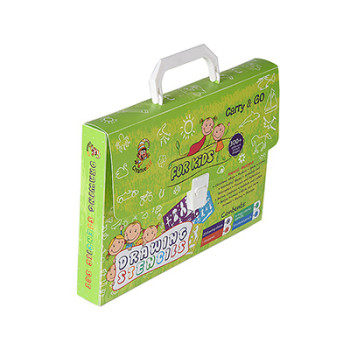 Custom Print Plastic Storage Brief Cases File Boxes with Plastic Handle