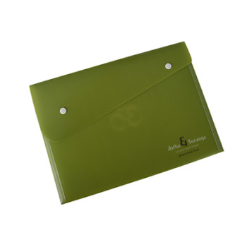 A4 Plastic Envelope Folder with Snap Button Closure for School Students