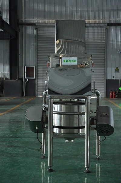 Stainless steel vacuum powder conveyor dust-free feeding station