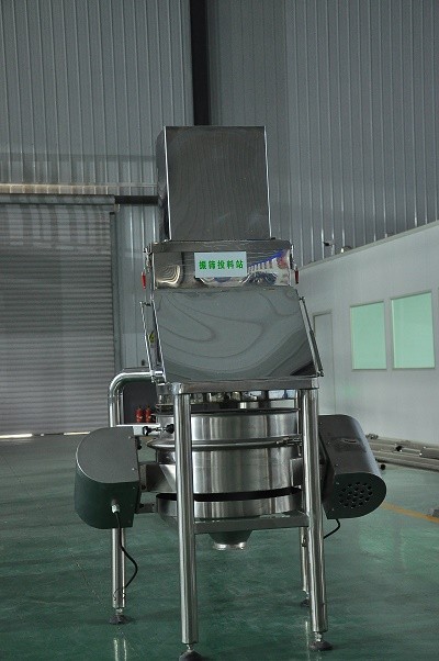 Stainless steel vacuum powder conveyor dust-free feeding station