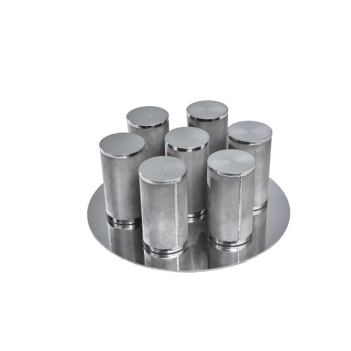 Metal wire sintered filter element