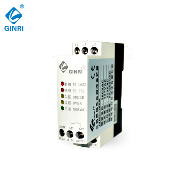 JVRD-380N 3 Phase 4 Wire Voltage Monitoring Relay Neutral Protective Voltage Phase Control Relay 220V 380V