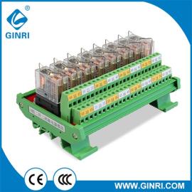 GINRI Omron Relay Module JR-8L2 DC24V 8 Channel DPDT PLC Output Board