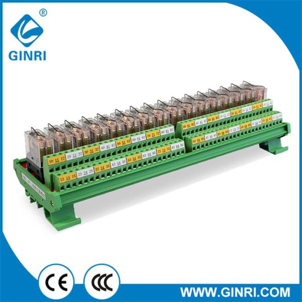 GINRI Omron Relay Module JR-16L2 DC24V 16 Road DIN Rail DPDT PLC Output Amplified Board