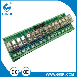 Ginri JR - b16lc - P / 24vdc módulo europeo de relés de terminal de salida 16 calle 20 conectores IDC / mil
